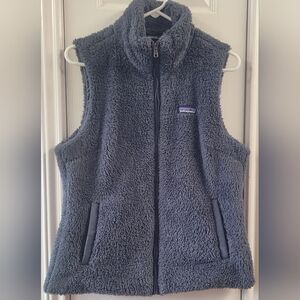 Patagonia Women's Navy Fuzzy Vest